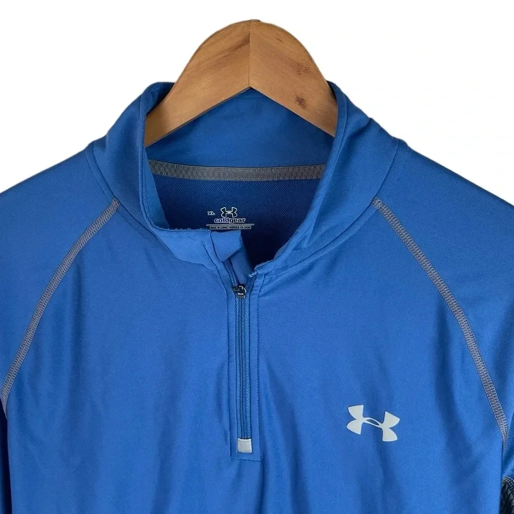 B16 Men’s Under Armour Cold Gear Quarter Zip Performance Pullover Jacket XL
